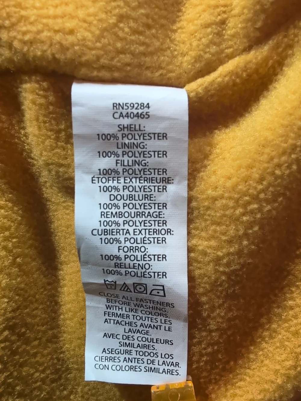 The Children's Place Yellow Hooded Puffer Coat